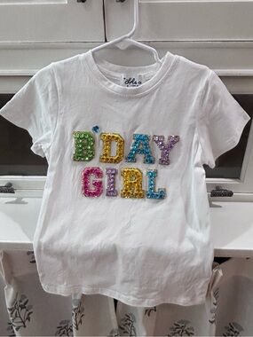Lola + The Boys Birthday Girl Sequin Tee - White 6